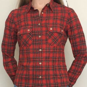Etoile Isabel Marant Red Plaid Shirt